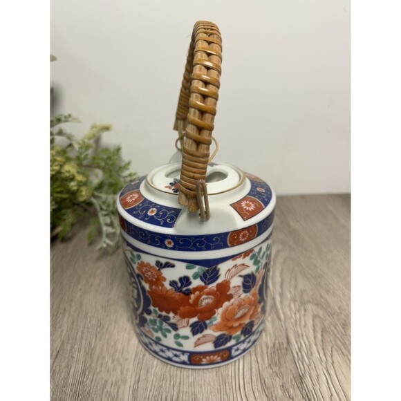 Vintage Japanese Tea Pot With Lid Bamboo Handle By Fred Roberts Co San Francisco - Picture 2 of 9